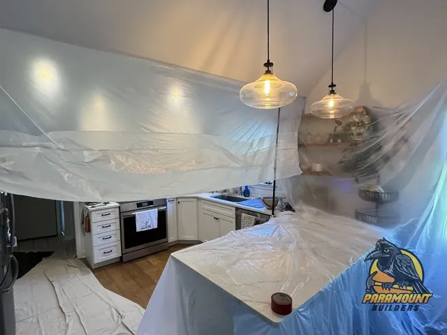 Full containment protecting a kitchen during mitigation
